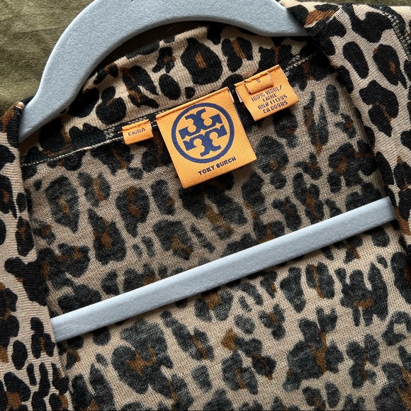 NWOT Tory Burch Leopard Cardigan - Picture 3 of 6